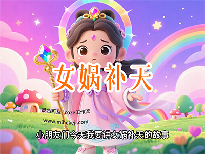 C06_免key视频工作流_儿童神话故事-觅合可及  Coze工作流分享 智能体 提示词 一件生成视频图片程序案例