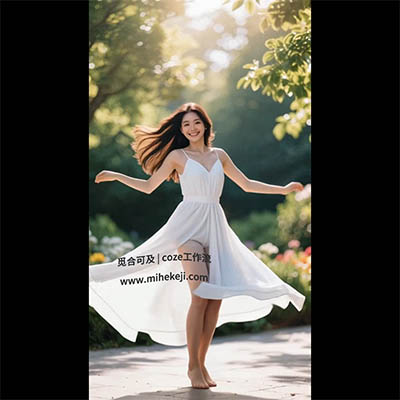 S38_米核ai精品视频工作流_美女跳舞视频-觅合可及  Coze工作流分享 智能体 提示词 一件生成视频图片程序案例