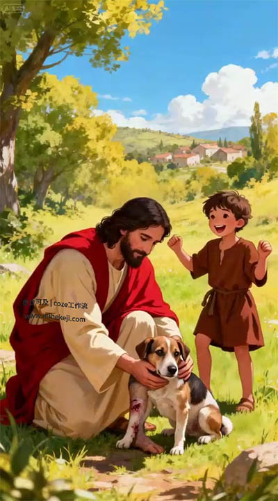 S44_米核ai精品视频工作流_批量耶稣视频-觅合可及  Coze工作流分享 智能体 提示词 一件生成视频图片程序案例