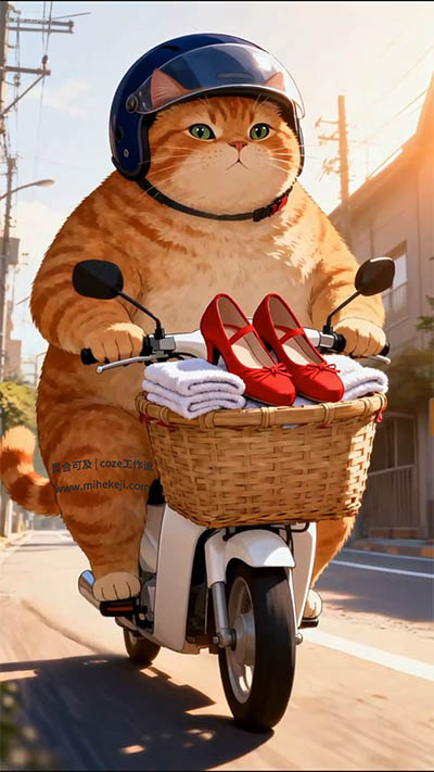 S60_米核ai精品视频工作流_橘猫日常视频-觅合可及  Coze工作流分享 智能体 提示词 一件生成视频图片程序案例