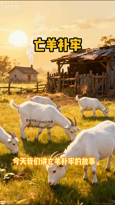 S73_米核ai精品视频工作流_成语故事多音色版-觅合可及  Coze工作流分享 智能体 提示词 一件生成视频图片程序案例