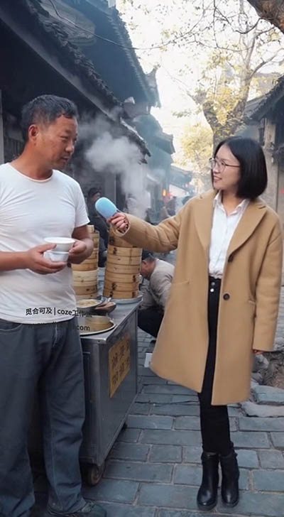 S94_米核ai精品视频工作流_SORA街头采访-觅合可及  Coze工作流分享 智能体 提示词 一件生成视频图片程序案例